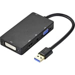 Renkforce Carte Graphique Externe USB 3.1 (Gen 1) HDMI™, DVI, VGA