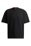 HUGO Mens Dplanitee Logo-Label T-Shirt in Cotton Jersey