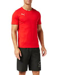 PUMA Men's teamGOAL 23 Casuals Tee T-Shirt, Red, Small