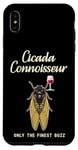 Coque pour iPhone XS Max Funny Cicada Connnoisseur, Only the Finest Buzz, Wine