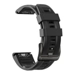För Garmin Approach S60 22mm Silicone Sport Pure Color Watch Band MHH Black