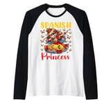 Spanish Princess Dabbing for girls & kids Raglan Baseball Tee