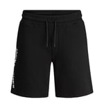 JACK&JONES Men's Sweat Shorts 100% Cotton Soft & Comfortable, Black, Size XS