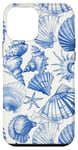 iPhone 12 mini Blue ink Seashell Starfish Ocean Beach Sea Case