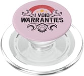 I Void Warranties Funny Sarcastic Mechanic Engine Meme PopSockets PopGrip pour MagSafe