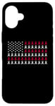 Coque pour iPhone 16 Plus Family HIV Awareness Red Ribbon American Flag AIDS Survivor