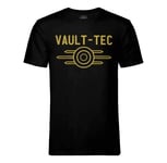 T-Shirt Homme Col Rond Vault-Tec Geek Jeux Video Dystopie Science Fiction