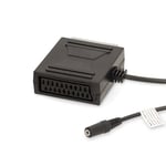 Nedis SCART adapterkabel hane+hona till 3.5mm hona, 0.2m