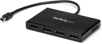 Hub Mst Mini Displayport À 4 Ports - 4K 30 Hz - Adaptateur Répartiteur De Transport Multi-Stream/Multi-Écrans/Vers Écrans Multiples Mini Dp Vers 3 Displayport 1.2 (Dp) (Mstmdp124Dp[VID064912]