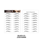 Tattoo Eyebrow Stickers Hair Like Peel Off 6D Waterproof Semi Permanent Eyeb LVE