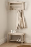 Ellos Home - Bänk / skohylla Stripe - Beige