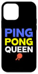 Coque pour iPhone 12 mini Ping-Pong Queen Tennis de table Sport