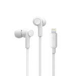 Belkin SoundForm iPhone Headphones with Lightning Connector (Lightning Earphones for iPhone 13, 13 Pro, 13 Pro Max, 13 mini, 12, 12 Pro, 12 Pro Max, 12 mini, 11, XS, X, SE, 8 Plus, 8, 7), White