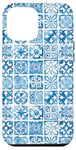 iPhone 12 Pro Max Blue and White Tile Italian Pattern Mediterranean Majolica Case