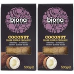 Biona Coconut Unrefined Palm Sugar, 500g (Pack of 2)