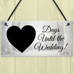 Wedding Countdown Hanging Sign Bride To Be Gifts Engagement Gifts For Her Him