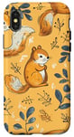 Coque pour iPhone X/XS Jaune Bohemian Tropical Squirrels Just Wanna Have Fun Phone