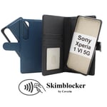 Skimblocker Sony Xperia 1 VI 5G Magnet Plånboksfodral Petrol