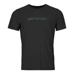 Ortovox 150 Cool Brand TS - T-shirt en laine mérinos homme Black Raven S