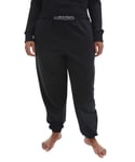 Calvin Klein Womens CK Reimagine Heritage Plus Lounge Jogger - Black Cotton - Size X-Large