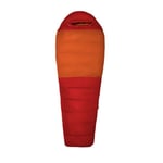 Marmot Lost Coast 40 Short, Sac de couchage momie adulte, duvet de canard 600plus, chaud et léger, repliable, 168 cm, jusqu’à -12 °C, Team Red/Auburn, 168 cm