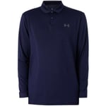 Under Armour Polotröjor med långa ärmar Matchplay långärmad pikétröja Blå herr