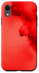 Coque pour iPhone XR Rouge Art Abstrait Minimal Esthétique