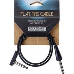 Cable Plat Trs 60 Cm, Droit/Angle - Noir