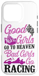 iPhone 16 Pro Go Kart Racing Girl Female Vintage Good Girls Go To Heaven Case