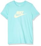 Nike W NSW Tee Essntl Icon Futura T- T-shirt Femme - Vert ( tropical twist/luminous green ) - XL