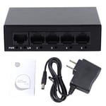 5 Port Ethernet Switch High Speed 10 100Mbps Iron Shell 5 Port Network Switch