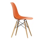 Vitra - Eames Plastic Chair DSW - 43 Rusty Orange - Ash Honey Tone - Spisestoler - Charles & Ray Eames - Oransje - Metall/Tre/Plast