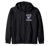 For Paris Lovers Love Paris Eiffel Tower Memes I Love Paris Zip Hoodie