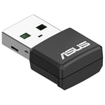 ASUS (USB-AX55 NANO AX1800 Dual Band WiFi 6 USB Adapter, OFDMA, MU-MIMO, WPA3 Security