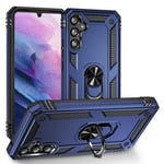 Samsung Galaxy A34 5G      Military Armour Ring Case    Navy