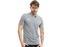 Puma Team Goal Casuals Polo Herre T-Skjorte Grå 658605 33 L