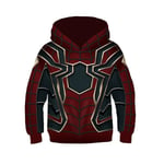 Spider-man: Into The Spider-verse Hoodies Gwen Venom Spiderman Sweatshirt Cosplay Kids Boys Girls Hooded Pullover Jumper Tops -a Iron Spider-Man 6-7Years