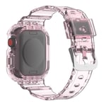 Apple Watch 42mm Crystal Skal + Armband rosa