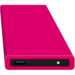 HipDisk Disque Dur Externe 2,5 Pouces USB 3.0 en Aluminium avec Coque de Protection en Silicone pour Disque Dur SATA et SSD Antichoc imperméable Disque SSD 500 Go Rose