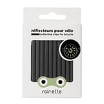 Rainette | Réflecteurs pour roues de vélo | Gris anthracite | Réflexion à 360° | 12 pièces