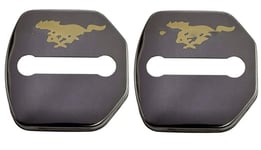 YKANZS 2PCS Car Door Lock Buckle cover car accessories interior Door Lock cover, For Ford Mustang GT SHELBY 2015-2020