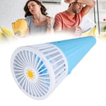 ((White)Mini Handheld Fan Cone Shaped Table Top Hanging Neck Cooling Fan Por