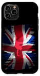 Coque pour iPhone 11 Pro Skater Great Britain Drapeau Board Jump Angleterre Union Jack