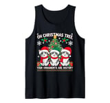 Oh Christmas Tree Your Ornaments Are History Cats Tree Snow Tank Top