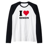 I Love Simon Raglan Baseball Tee