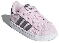 adidas Superstar Basket Mode Fille Rose, 23