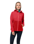 Jack Wolfskin Women's Go Hike Softshell W Jacket, Bright Scarlet, XXL