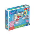 Geomag MagiCube 049 Peppa Pig - Travel with Peppa - Constructions Magnétiques et Jeux Educatifs, 3 Cubes Magnétiques