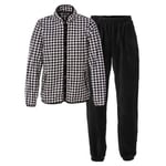 Trofe Houndstooth Set Svart polyester Large Dam