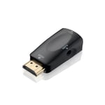 HDMI till VGA Adapter med Ljudingång - Mini Svart